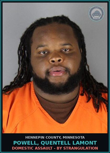 CCW arrest card for POWELL, QUENTELL LAMONT in Hennepin County: CRIMINAL s3xual CONDUCT - 1ST DEGREE - PENETRATION - INJURY - USE COERCION