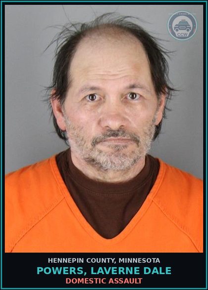 CCW arrest card for POWERS, LAVERNE DALE in Hennepin County: DOMESTIC ASSAULT