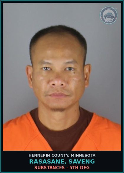 CCW arrest card for RASASANE, SAVENG in Hennepin County: DRUGS - 5TH DEG