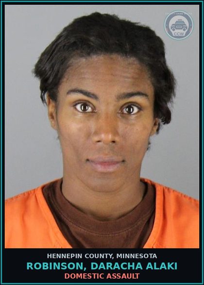 CCW arrest card for ROBINSON, DARACHA ALAKI in Hennepin County: DOMESTIC ASSAULT