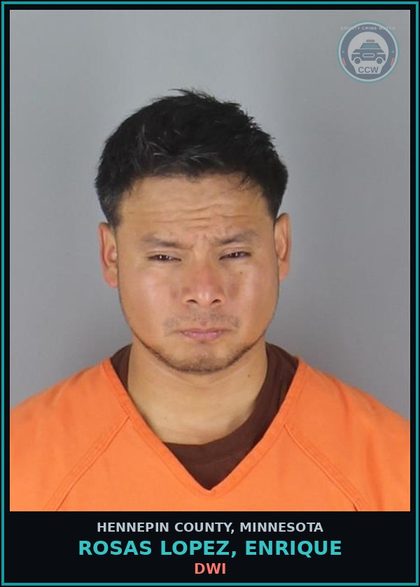 CCW arrest card for ROSAS LOPEZ, ENRIQUE in Hennepin County: DWI