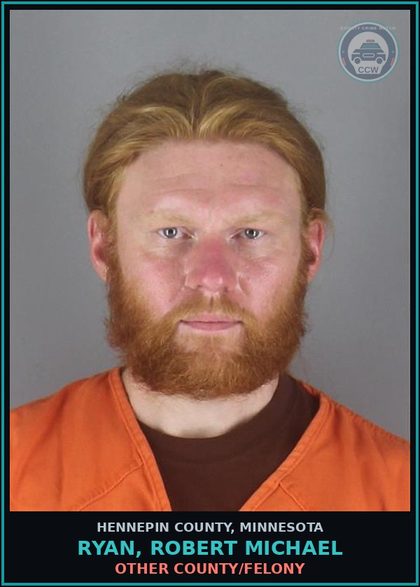 CCW arrest card for RYAN, ROBERT MICHAEL in Hennepin County: OTHER COUNTY/FELONY