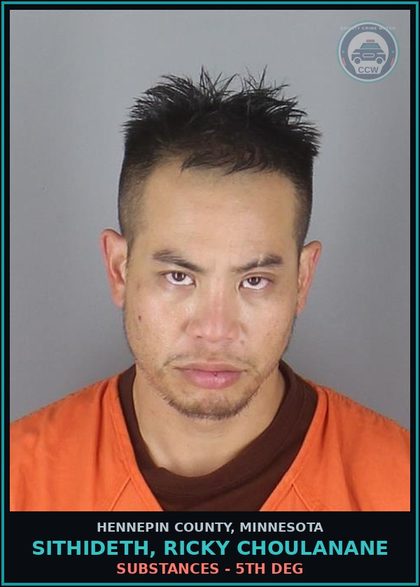 CCW arrest card for SITHIDETH, RICKY CHOULANANE in Hennepin County: DRUGS - 5TH DEG