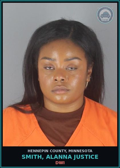 CCW arrest card for SMITH, ALANNA JUSTICE in Hennepin County: DWI