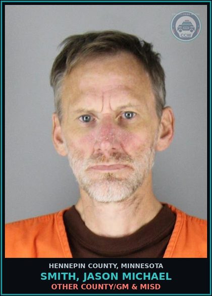 CCW arrest card for SMITH, JASON MICHAEL in Hennepin County: OTHER COUNTY/GM & MISD