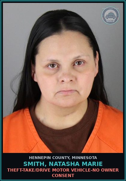 CCW arrest card for SMITH, NATASHA MARIE in Hennepin County: FLEEING A PEACE OFFICER BY A MEANS OTHER THAN A MOTOR VEHICLE