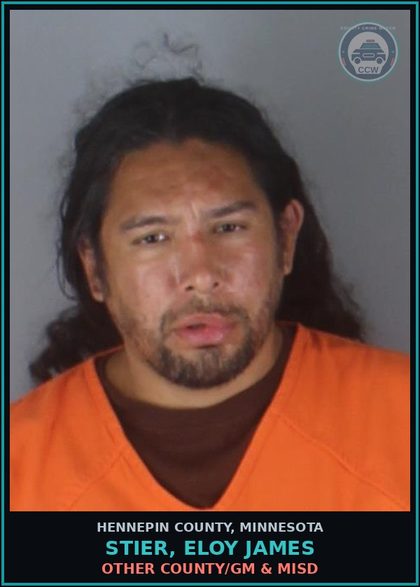 CCW arrest card for STIER, ELOY JAMES in Hennepin County: OTHER COUNTY/GM & MISD