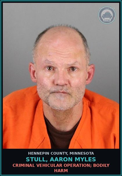 CCW arrest card for STULL, AARON MYLES in Hennepin County: CRIMINAL VEHICULAR OPERATION; BODILY HARM