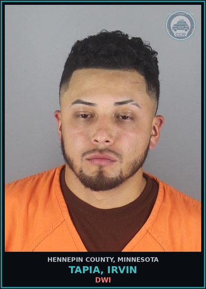 CCW arrest card for TAPIA, IRVIN in Hennepin County: DWI