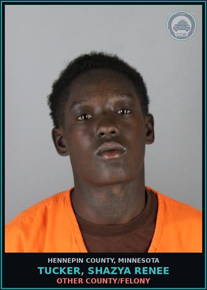 CCW arrest card for TUCKER, SHAZYA RENEE in Hennepin County: OTHER COUNTY/FELONY