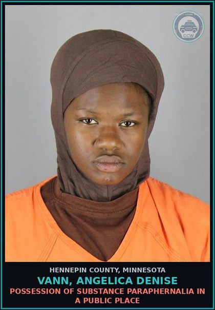 CCW arrest card for VANN, ANGELICA DENISE in Hennepin County: OTHER COUNTY/GM & MISD