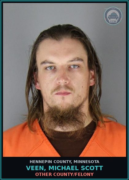 CCW arrest card for VEEN, MICHAEL SCOTT in Hennepin County: OTHER COUNTY/FELONY