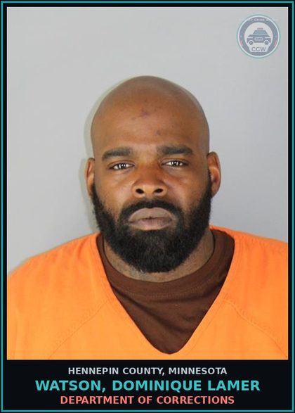 CCW arrest card for WATSON, DOMINIQUE LAMER in Hennepin County: DEPARTMENT OF CORRECTIONS