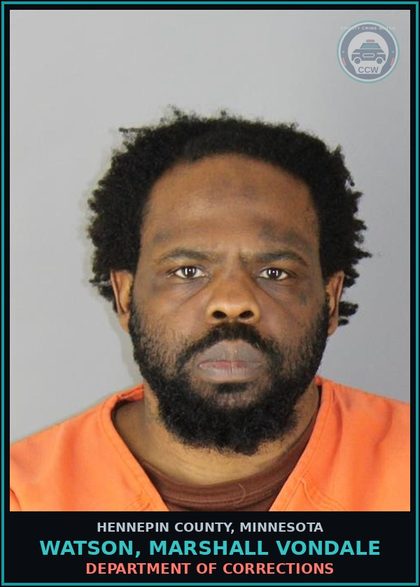 CCW arrest card for WATSON, MARSHALL VONDALE in Hennepin County: DEPARTMENT OF CORRECTIONS