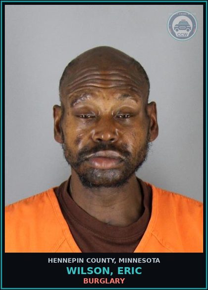 CCW arrest card for WILSON, ERIC in Hennepin County: BURGLARY