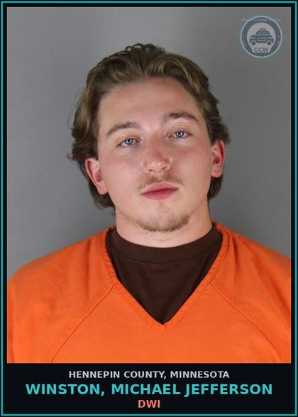 CCW arrest card for WINSTON, MICHAEL JEFFERSON in Hennepin County: DWI