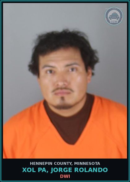CCW arrest card for XOL PA, JORGE ROLANDO in Hennepin County: DWI