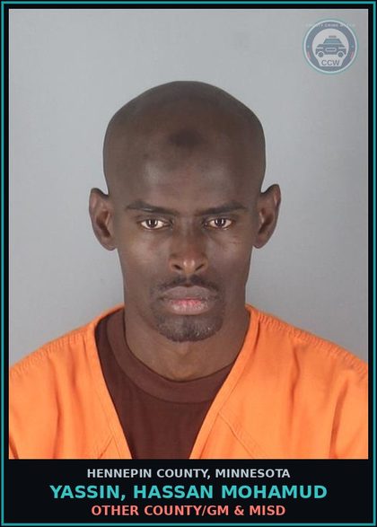 CCW arrest card for YASSIN, HASSAN MOHAMUD in Hennepin County: OTHER COUNTY/GM & MISD
