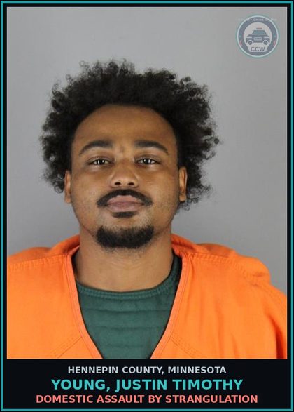 CCW arrest card for YOUNG, JUSTIN TIMOTHY in Hennepin County: DOMESTIC ASSAULT BY STRANGULATION