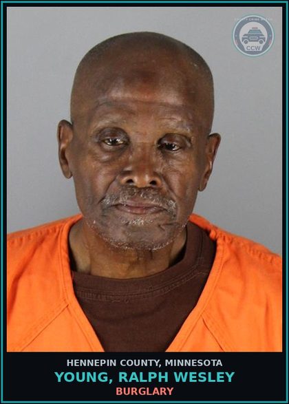 CCW arrest card for YOUNG, RALPH WESLEY in Hennepin County: BURGLARY