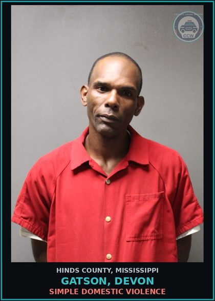 CCW arrest card for Gatson, Devon in Hinds County: SIMPLE DOMESTIC VIOLENCE