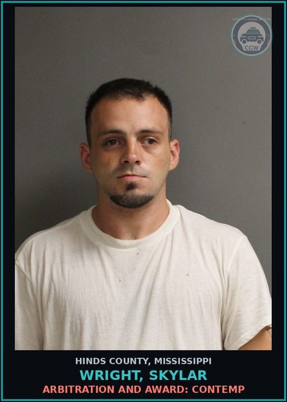CCW arrest card for Wright, Skylar in Hinds County: Arbitration and Award: Contemp