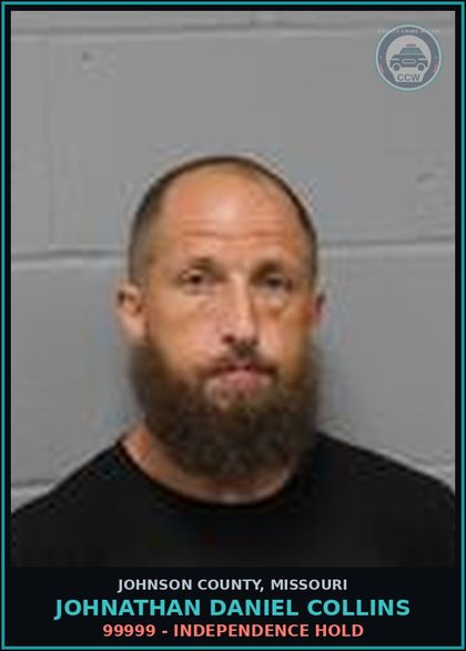 CCW arrest card for Johnathan Daniel Collins in Johnson County: 99999 - INDEPENDENCE HOLD
