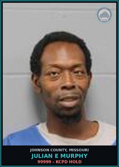 CCW arrest card for Julian E Murphy in Johnson County: 99999 - KCPD HOLD