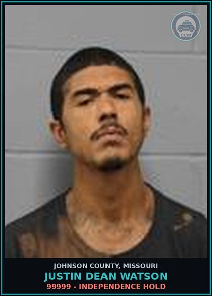 CCW arrest card for Justin Dean Watson in Johnson County: 99999 - INDEPENDENCE HOLD