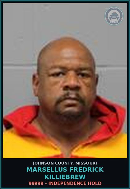CCW arrest card for Marsellus Fredrick Killiebrew in Johnson County: 99999 - INDEPENDENCE HOLD