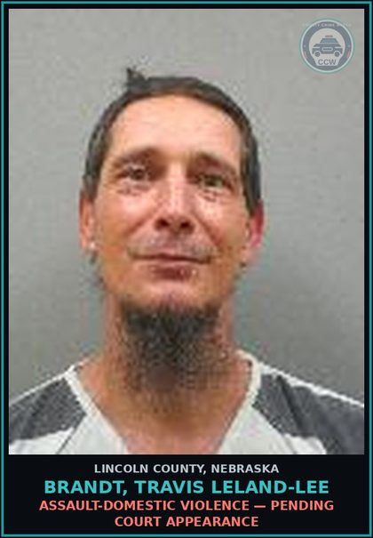 CCW arrest card for Brandt, Travis Leland-Lee in Lincoln County: ASSAULT-DOMESTIC VIOLENCE — Pending Court Appearance