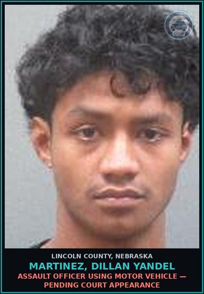 CCW arrest card for Martinez, Dillan Yandel in Lincoln County: OPERATING A MOTOR VEHICLE TO AVOID ARREST — Pending Court Appearance