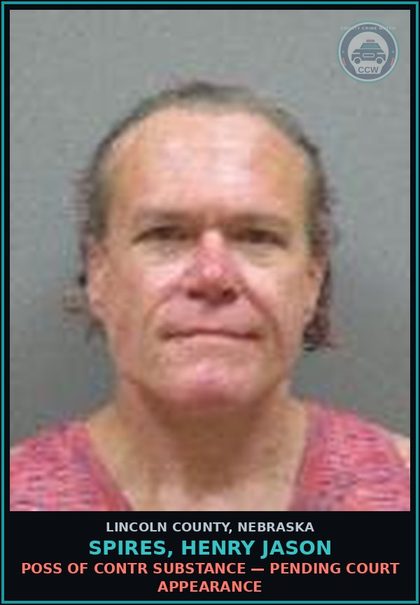 CCW arrest card for Spires, Henry Jason in Lincoln County: CRIMINAL MISCHIEF — Pending Court Appearance