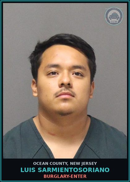 CCW arrest card for LUIS SARMIENTOSORIANO in Ocean County: ATT CAUSE PURR/ KNOWLY BODILY INJURY TO ANOTHER