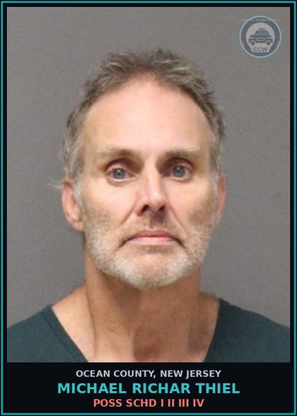 CCW arrest card for MICHAEL RICHAR THIEL in Ocean County: SHOPLIFTING-TAKE? CARRY AWAY MERCHANDISE