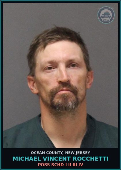 CCW arrest card for MICHAEL VINCENT ROCCHETTI in Ocean County: ELUDING LEO-FAIL TO STOP