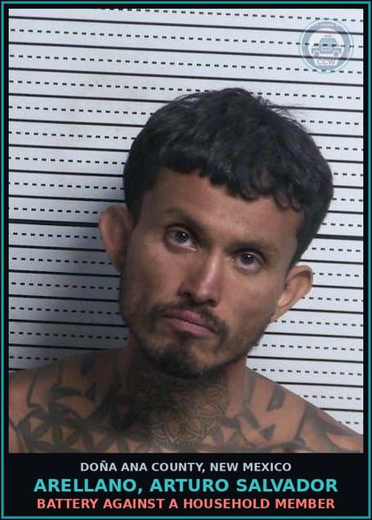 CCW arrest card for Arellano, Arturo Salvador in Doña Ana County: Failure to Appear
