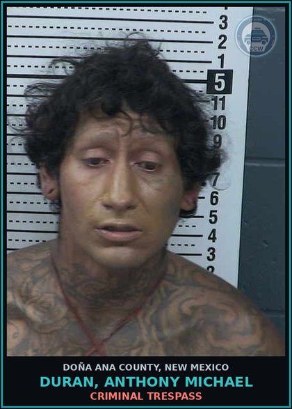 CCW arrest card for Duran, Anthony Michael in Doña Ana County: Failure to Appear