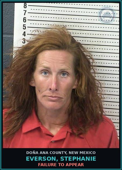 CCW arrest card for Everson, Stephanie in Doña Ana County: Failure to Appear