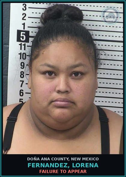 CCW arrest card for Fernandez, Lorena in Doña Ana County: Failure to Appear