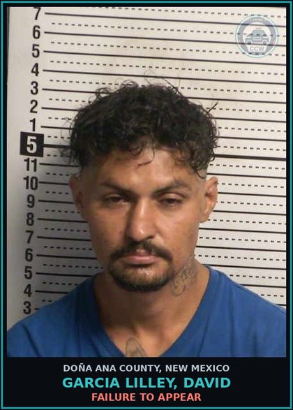 CCW arrest card for Garcia Lilley, David in Doña Ana County: Failure to Appear