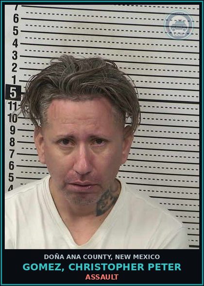 CCW arrest card for Gomez, Christopher Peter in Doña Ana County: Assault