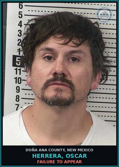 CCW arrest card for Herrera, Oscar in Doña Ana County: Failure to Appear