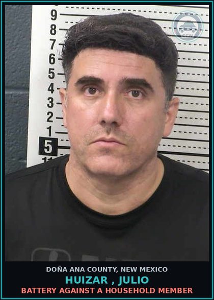 CCW arrest card for Huizar , Julio in Doña Ana County: Battery Against A Household Member