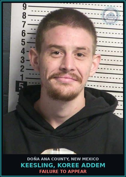 CCW arrest card for Keesling, Koree Addem in Doña Ana County: Failure to Appear