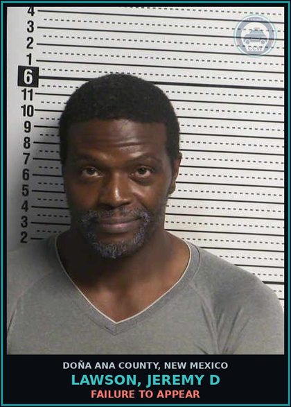 CCW arrest card for Lawson, Jeremy D in Doña Ana County: Failure to Appear