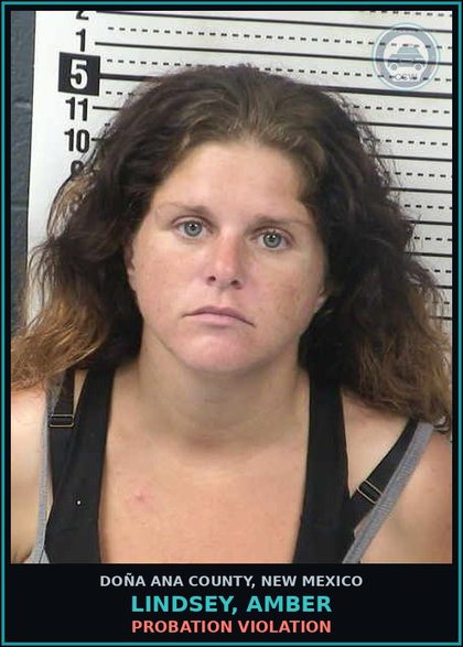 CCW arrest card for Lindsey, Amber in Doña Ana County: PROBATION VIOLATION