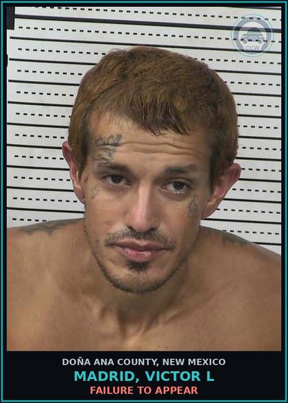 CCW arrest card for Madrid, Victor L in Doña Ana County: Failure to Appear