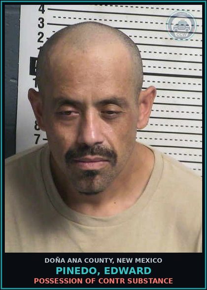 CCW arrest card for Pinedo, Edward in Doña Ana County: Failure to Appear