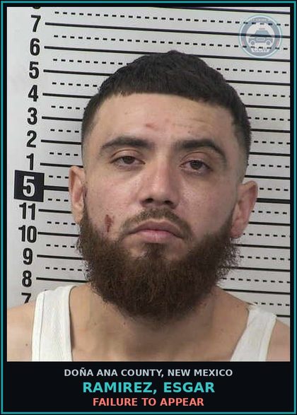 CCW arrest card for Ramirez, Esgar in Doña Ana County: Failure to Appear